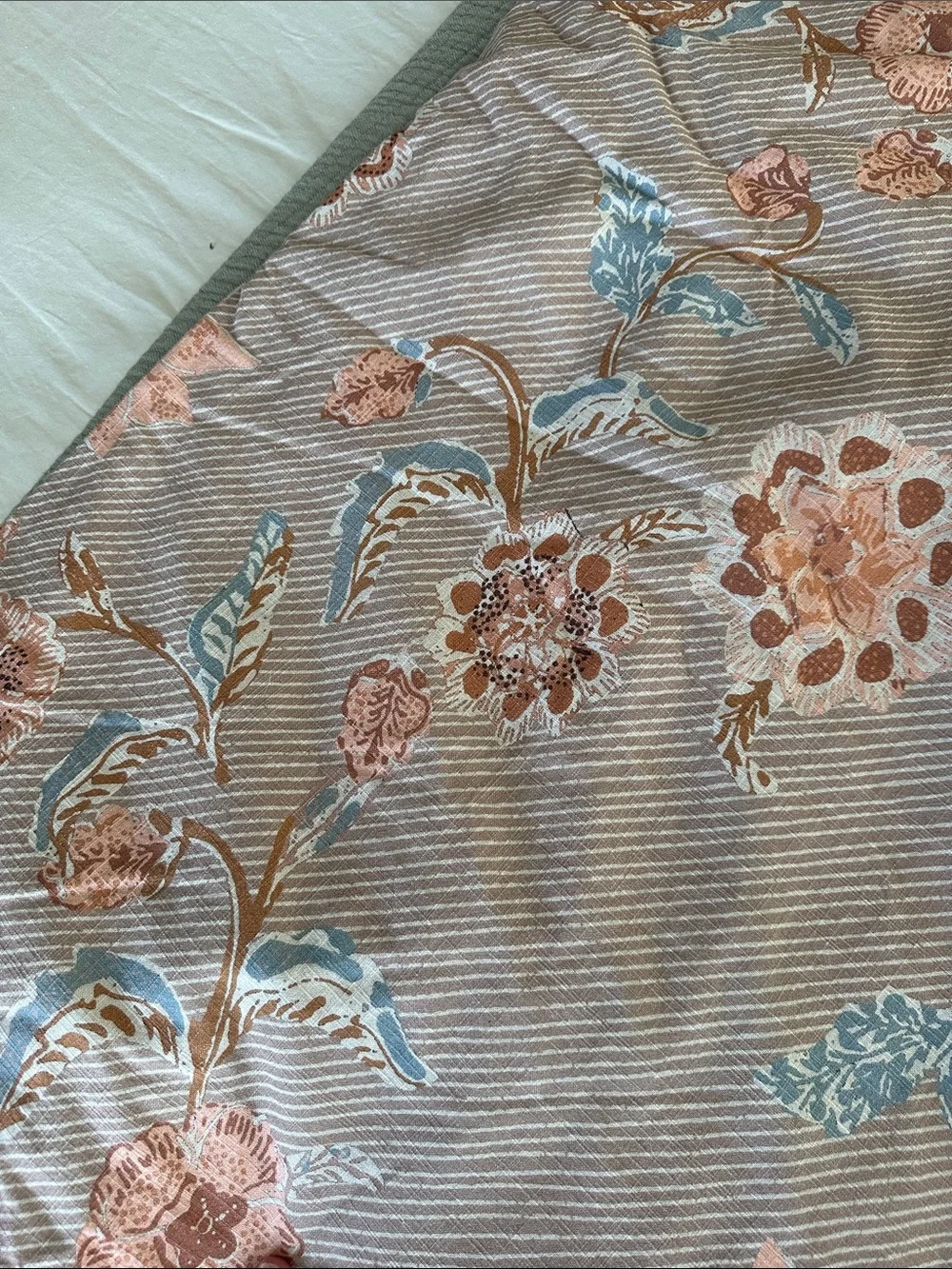 West Elm King Duvet Floral Print